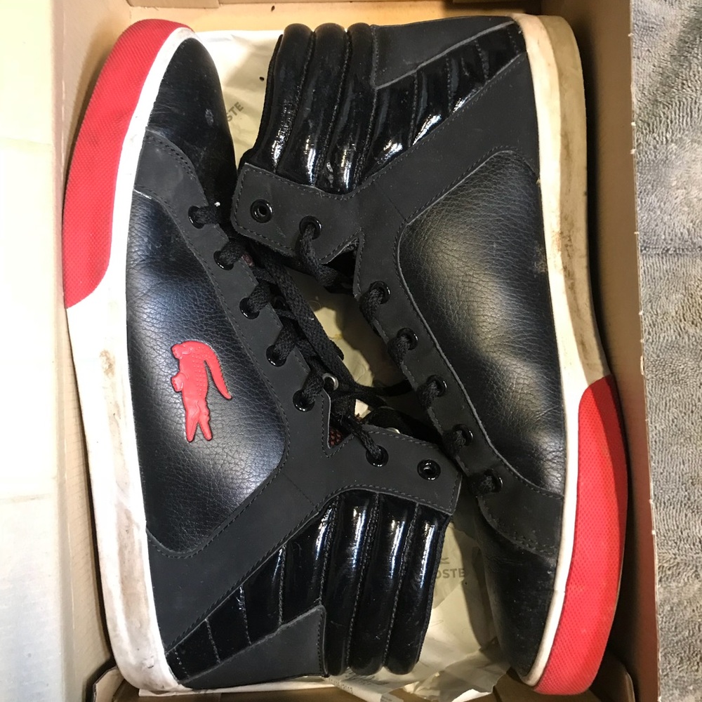 Lacoste High Top Sneakers, Size 11